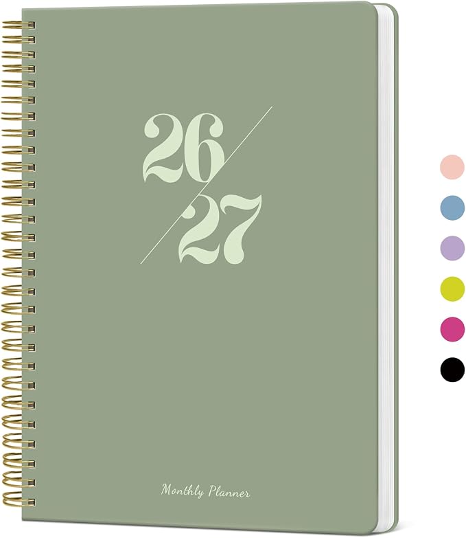 Monthly Planner 2026-2027, 18 Months Calendar, Jul 2026-Dec 2027