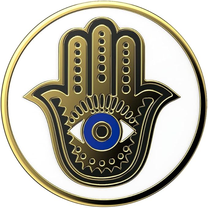 PopSockets Adhesive Phone Grip, Holder- Hamsa Hand | Secure Comfortable Hold, Anti-Drop, Kickstand, Enamel, Designs, Electronic Accessories, For iPad/Kindle/iPhone/Android