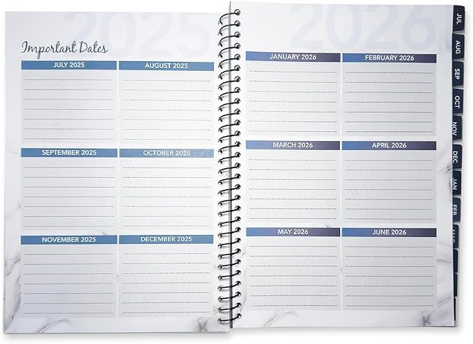 RE-FOCUS THE CREATIVE OFFICE, 2026-2027 Academic Calendar, Monthly and Weekly Views with Time Slots, To-Do List (Black)