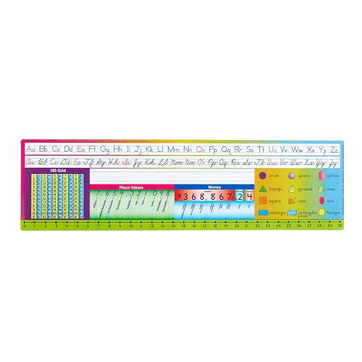Really Good Stuff Zaner-Bloser Desktop Reference Nameplates, 24-Pack