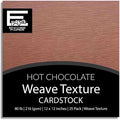 HOT CHOCOLATE—12x12 Textured Cardstock | 80lb Textured Brown/Tan Scrapbook Paper | Premium Cardstock for Cricut Cutting | 25 Sheets