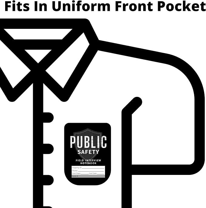 Field Equipt Law Enforcement Incident Report Notepads, Sheriff, Security & Police Gear, EDC Officer Notebook, Cop Gifts, Interview Equipment Accessories Book, 6 Pack (Security)