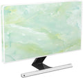 Baocicco Sage Green Marble Waterproof 26, 27, 28 Inch Anti-Static Dustproof LCD/LED/HD Abstract Creative Desige Monitor Accessories Laptop TV LCD Screen Texture Monitor Decoration for Tablet
