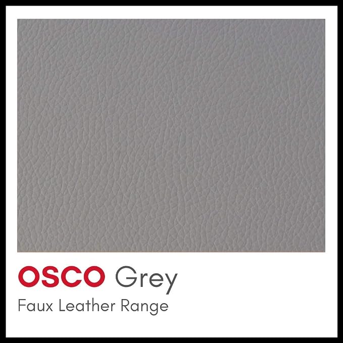 OSCO Faux Leather Mail Sorter & Envelope Organiser – Desk File Storage Stand with Display Slots – Modern Letter Holder Tray Minimalist Home & Office – Grey