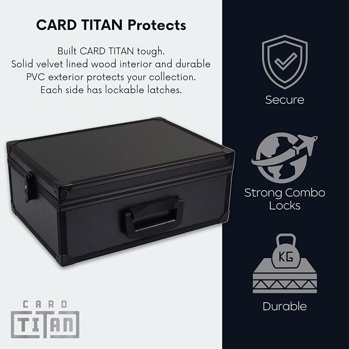 All In One Trading Card Storage Box - Graded Cards Toploader and One Touch Card Holder Sports Cards Case with Removable Lid - Fits Graded Slabs, Toploaders and Magnetic Cases