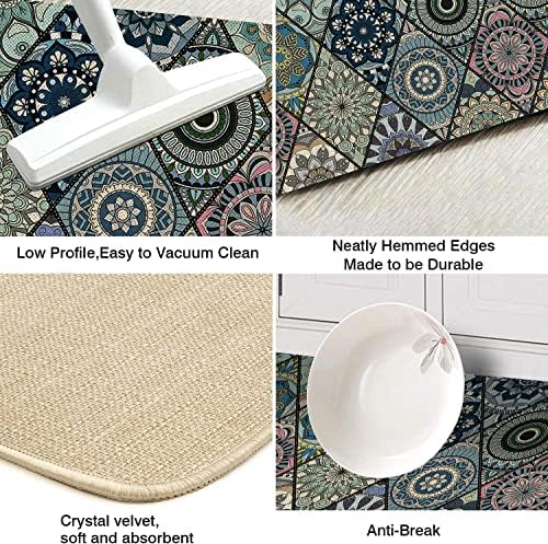 Kitchen Rugs and Mats Set of 2,Floor Mats for Home Kitchen Decor Mat