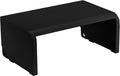 Bostitch Office Konnect Adjustable Monitor Stand Riser, 4 Height Adjustments, Built-In Cable Management, Rubber Feet - Black