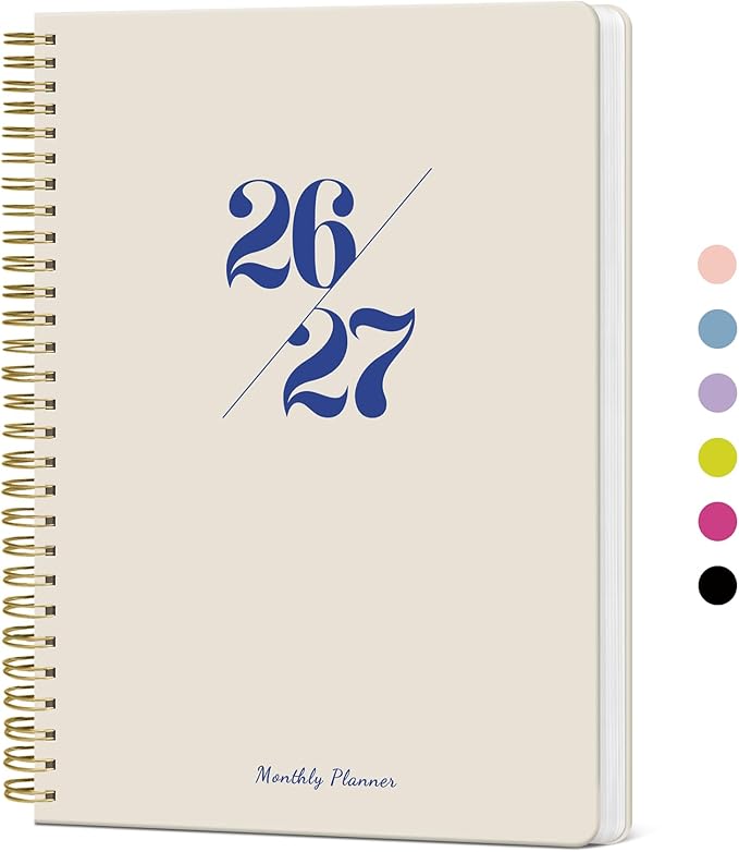 Monthly Planner 2026-2027, 18 Months Calendar, Jul 2026-Dec 2027