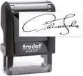Trodat 4911 Signature Stamp - Custom Text Stamp - Choose from Many Fonts & Colors!