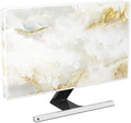 Baocicco White Gold Waterproof TV Display Screen Cover with Abstract Texture Marble Design 45, 46, 47, 48 Inch Television Covers Sleeve Compatible with LCD LED PC Desktop and Home Hanging TV