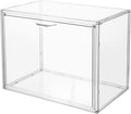 Attelite Acrylic Display Case for Collectible Large Clear Storage Box 1pack | Acrylic Box for Figures, Tool-free Assembly,Stackable,Magnetic Door, Dustproof Protection,thicken plastic，Clear 360° View