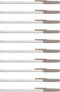 DISCOUNT PROMOS Value Stick Pens Set of 10, Bulk Pack - Black Ink, Great for Office, School, Business, Tradeshows, Events - Grey