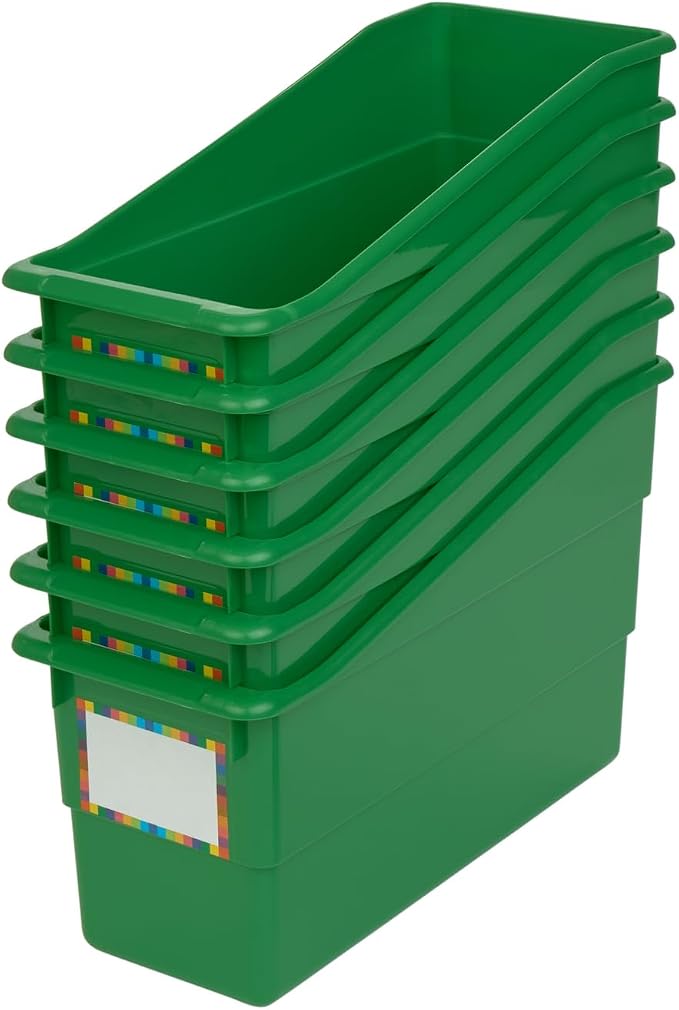 Really Good Stuff Durable Book & Binder Holders - 6 Pack – Green