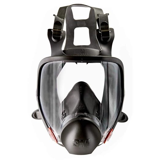 3M Full Facepiece Reusable Respirator 6700, NIOSH, Small | Large Lens, ANSI High Impact Eye Protection, Silicone Face Seal, Four-Point Harness, Comfortable Fit, Painting