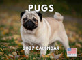 Pug Calendar 2027 Monthly Wall Calender 12 Month