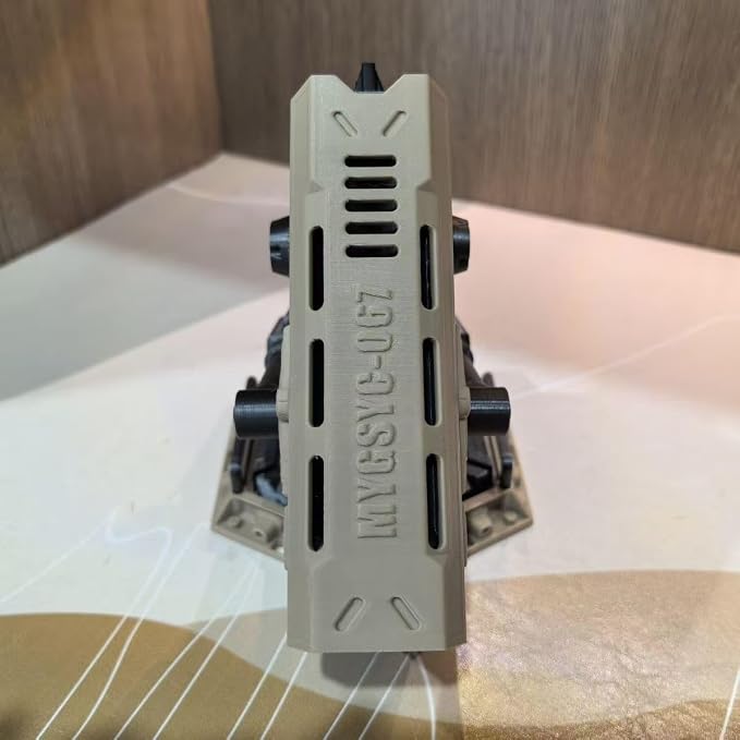 Creative Pen Holder,‌Military Style 3D Printed Pen Holder - Adjustable Click-Lock Desktop Organizer, Battlefield Mech Model Utility Ornament, PETG Material, EVA-00 PROTOTYPE