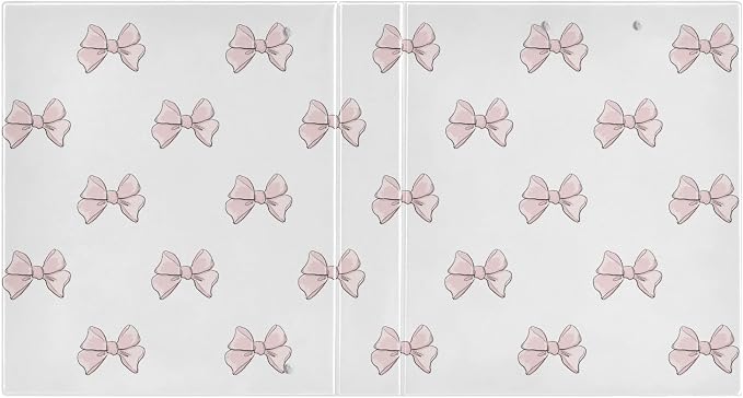 Cute Beautiful Pink Bow 1.5 Inch Binders 3 Ring for Letter Size Holds 200 Sheets Notebook Binder with Clipboard for Women or Men