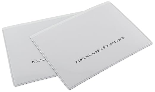 Master Magnetics ZGPHP3.5x5MW-CX25 Magnetic Pockets, Flexible, Clear Plastic Pocket with Full Magnetic Back,3.5" Wide, 5" Height, Clear, White Background (Pack of 25)