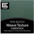 PINE BOUGH—12x12 Textured Cardstock | 80lb Textured Green Scrapbook Paper | Premium Cardstock for Cricut Cutting | 25 Sheets