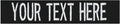 Custom Uniform Name Tapes Solid Colors. Black Fabric, 4 Inch Hook Fastener (Uniform Ready Fastener)