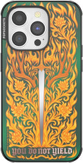 PopSockets iPhone 14 Pro Phone Case with MagSafe- Fireheart | Magnetic, Wireless Charging, Camera & Drop Protection, Acotar, Throne, Glass, Sarah, Dragon
