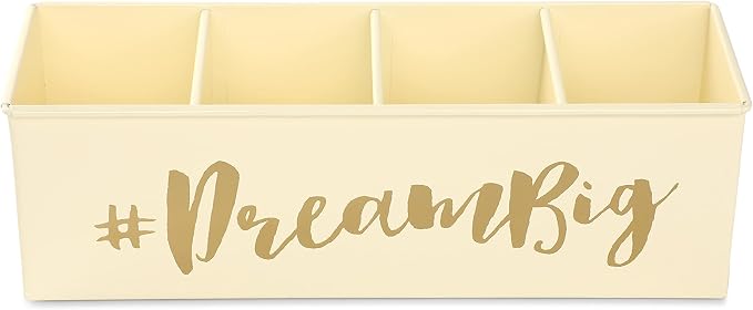DUDKI HOMES "Desk Organizers and accessories, 4 Compartment Desk Organizer set, Pen holder for desk cute and Stylish Office Desk Accessories for Women Office - Keep Your Workspace Organized"
