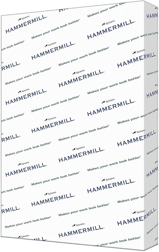 Hammermill Cardstock, Premium Color Copy, 60 lb, 18 x 12-100 Bright, Made in the USA Card Stock, 120040C - 5 Pack (1,250 Sheets)