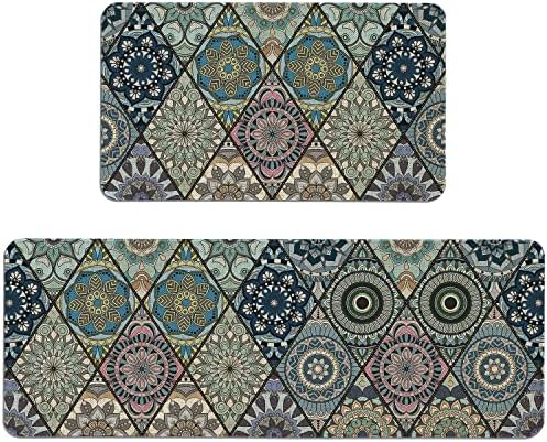 Kitchen Rugs and Mats Set of 2,Floor Mats for Home Kitchen Decor Mat