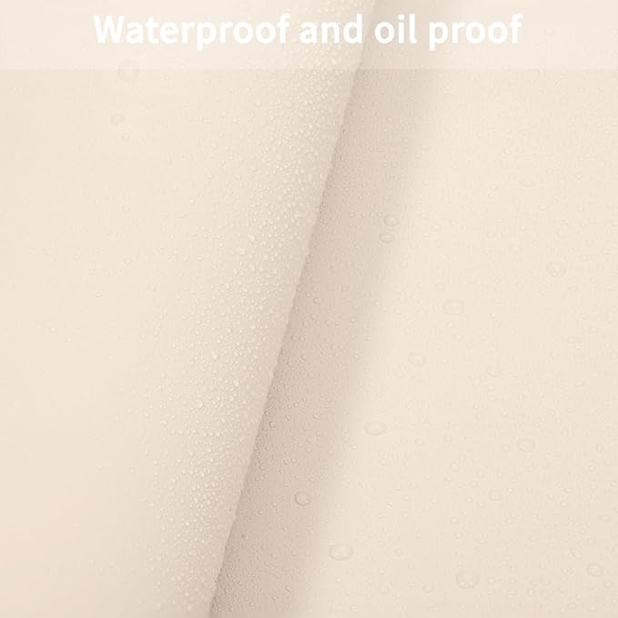 Zinkooat Leather Table Pad,1.8mm Thick,40x78 Inch,Table Pads for Dining Room Table Rectangular,Table Protector for Dining Room Table,Dining Table Cover Protector(Off White+Light Gray,40x78)