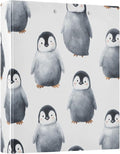 3 Ring Binder Black Penguin 1.5 inch Binders Three Ring Binders with Clipboard Fit 8.5'' x 11'' Paper 3 Interior PVC Clear Pockets for Office Supplies