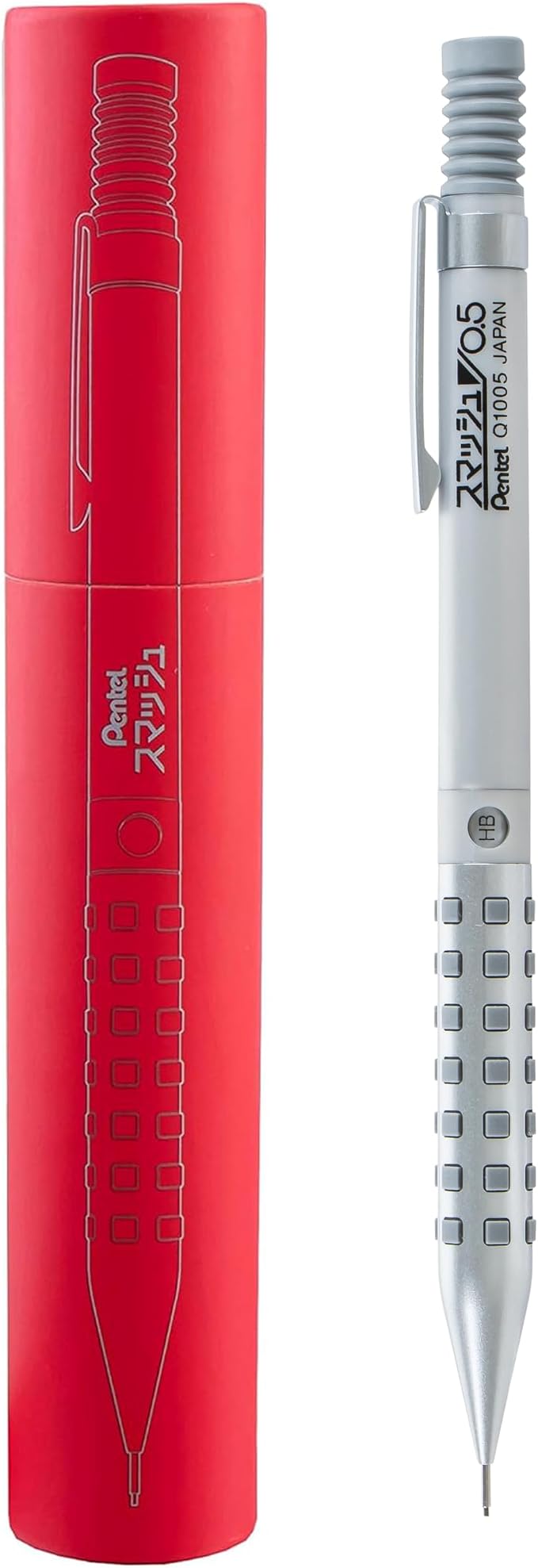 Pentel Smash Drafting Mechanical Pencil (0.5mm) - Special Edition Silver w/Tube