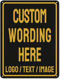 Custom Sign Bulk Personalized Metal Signs For Outdoor Indoor Business Home Store Office Yard Street Lawn Make Your Own Customized Signs With Your Logo Text Photo, 12x8inch