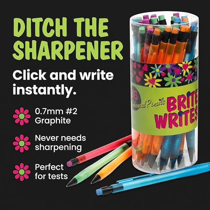 Anderson's Mechanical Pencil Tub, Set of 36, School Supplies, Classroom Supplies, Writing