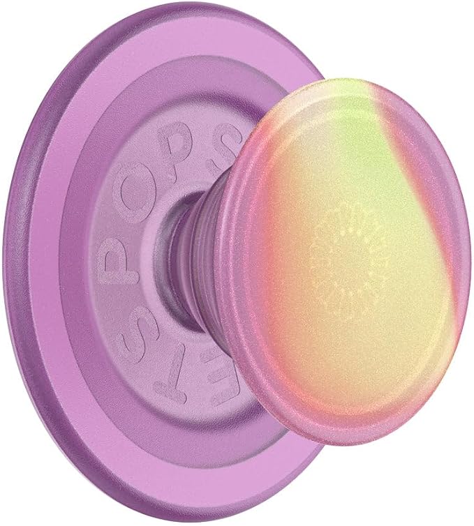 PopSockets Phone Grip for MagSafe, Magnetic Holder- Aurange | Removable, For Kindle / Android / iPhone, With Magnet, Purple, Aura, Electronic Accessories, For iPad/Kindle/iPhone/Android