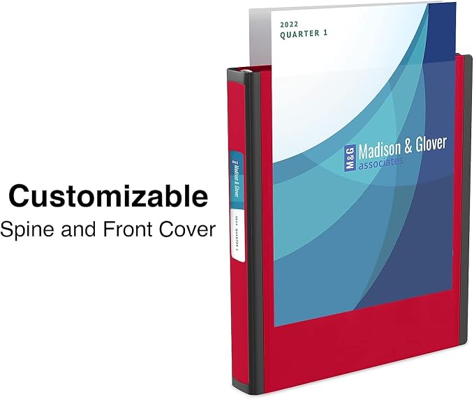Staples Better Binder, 1.5-Inch D-Ring View, Red, Holds 350 Sheets | Reinforced spine for durable everyday use in office and school settings.