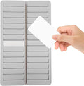 SHINEOFI 28 Slots Time Card Holder Rack Wall Mounted Office Attendance