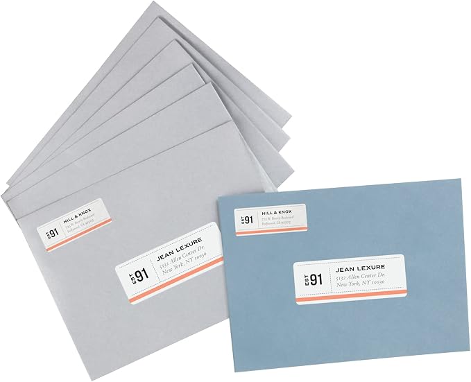 Avery® Repositionable Printable Address Labels, Sure Feed® Technology, 1" x 2-5/8", White, 3,000 Blank Mailing Labels (55160)