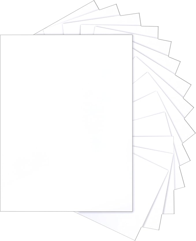 Silunkia 28 Sheets Bright White Cardstock 8.5 x 11 Certificate Paper 92lb | Heavyweight White Card Stock Printer Paper for DIY Cards, Wedding, Business Cards, Menus, Invitations, Scrapbooking