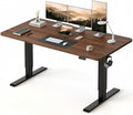 CubiCubi 63x28 Large Electric Standing Desk, 28" Deep Desktop, Black Walnut | Wide Surface, Sit to Stand, Computer Workstations, Home Office Desk, Next-Gen Frame, Advanced Motor, 176 lbs Capacity