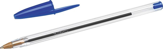 BIC Cristal Original Ball Pens Medium Point (1.0 mm) - Blue, Box of 150 [Amazon Exclusive]