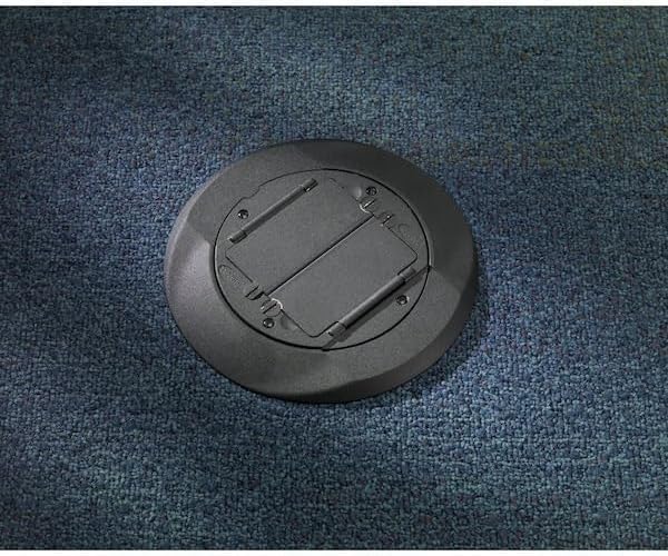 Hubbell Wiring Device-Kellems Box Cover, Floor Box Type, 2 Gang, Aluminum, Flush Cover Type S1CFCBL - 1 Each