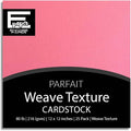 Parfait—12x12 Textured Cardstock | 80lb Textured Pink Scrapbook Paper | Premium Cardstock for Cricut Cutting | 25 Sheets