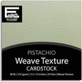PISTACHIO—12x12 Textured Cardstock | 80lb Textured Green Scrapbook Paper | Premium Cardstock for Cricut Cutting | 25 Sheets