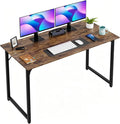 PayLessHere | 47 Inch Computer Desk | Vintage | Office Desk with Metal Frame, Adjustable Feet | Water-Resistant, Scratchproof Surface | Sturdy Writing Table for Home Office or Study | Pack of 1