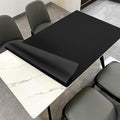 Zinkooat Table Protector Pad - 30x72 Inch Waterproof Easy to Clean Can Conceal Flaws Protector The Table Top from Scratches Used for Dining (Black+Black 30x72)