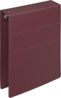 Carstens 2-Inch Heavy Duty 3-Ring Binder - Top Opening, Wine, Durable Plastic, Precision No-Gap Rings, Waterproof Cover, No Pockets, Holds 300 US Letter Sheets, BPA-Free, Made in USA (2873-3R)