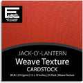 JACK-O'-LANTERN—12x12 Textured Cardstock | 80lb Textured Orange Scrapbook Paper | Premium Cardstock for Cricut Cutting | 25 Sheets