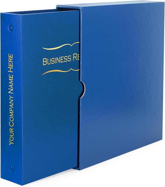 Not for Profit Business Records Kit (Blue) - Binder, Slipcase, Membership Certificates, & Customizable Index Tabs