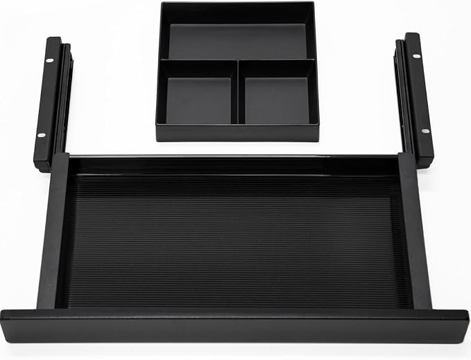 Under Desk Storage Drawer, 15.5Inch Shallow Under Desk Drawer Organizer