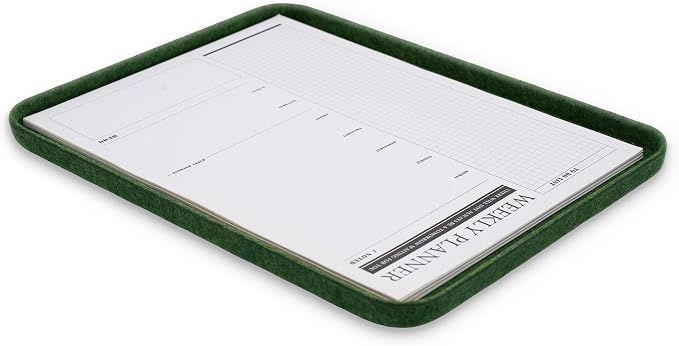 Forest Green Felt Tray Lid for Desk Drawer Organizer Bin Minimalist